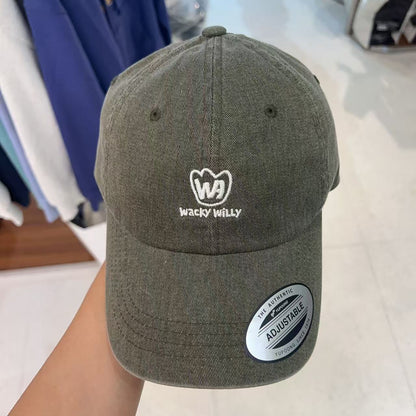 韓國 Wacky Willy Pigment Washed Ball Cap【WW040】