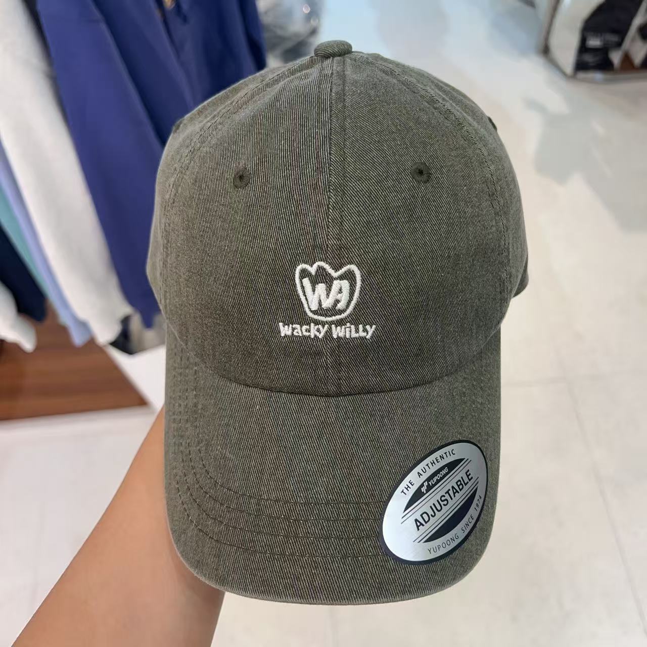 韓國 Wacky Willy Pigment Washed Ball Cap【WW040】