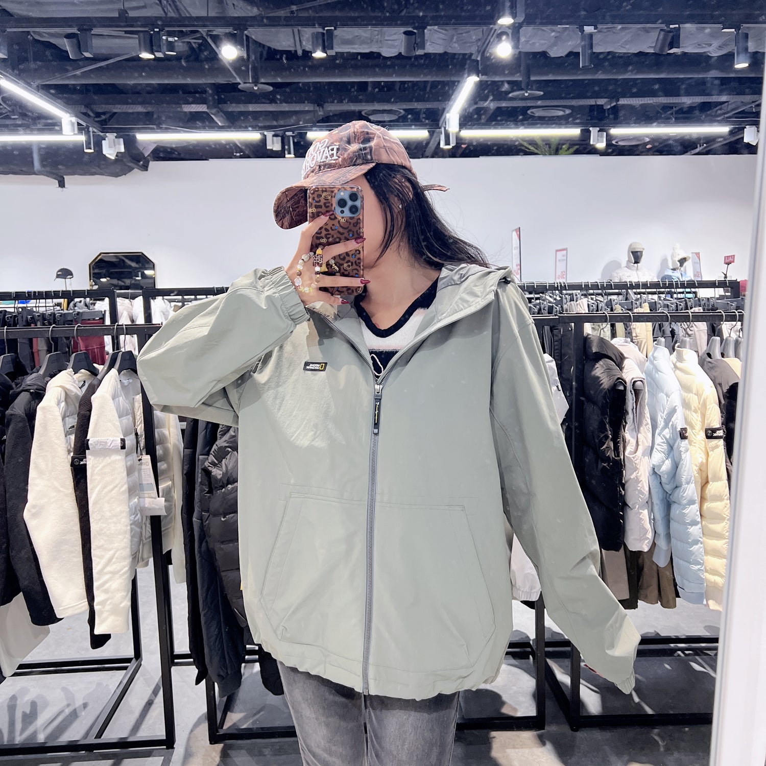 韓國 National Geographic Archelon Woven Stretch Training Hoodie Zip-Up【NG089】