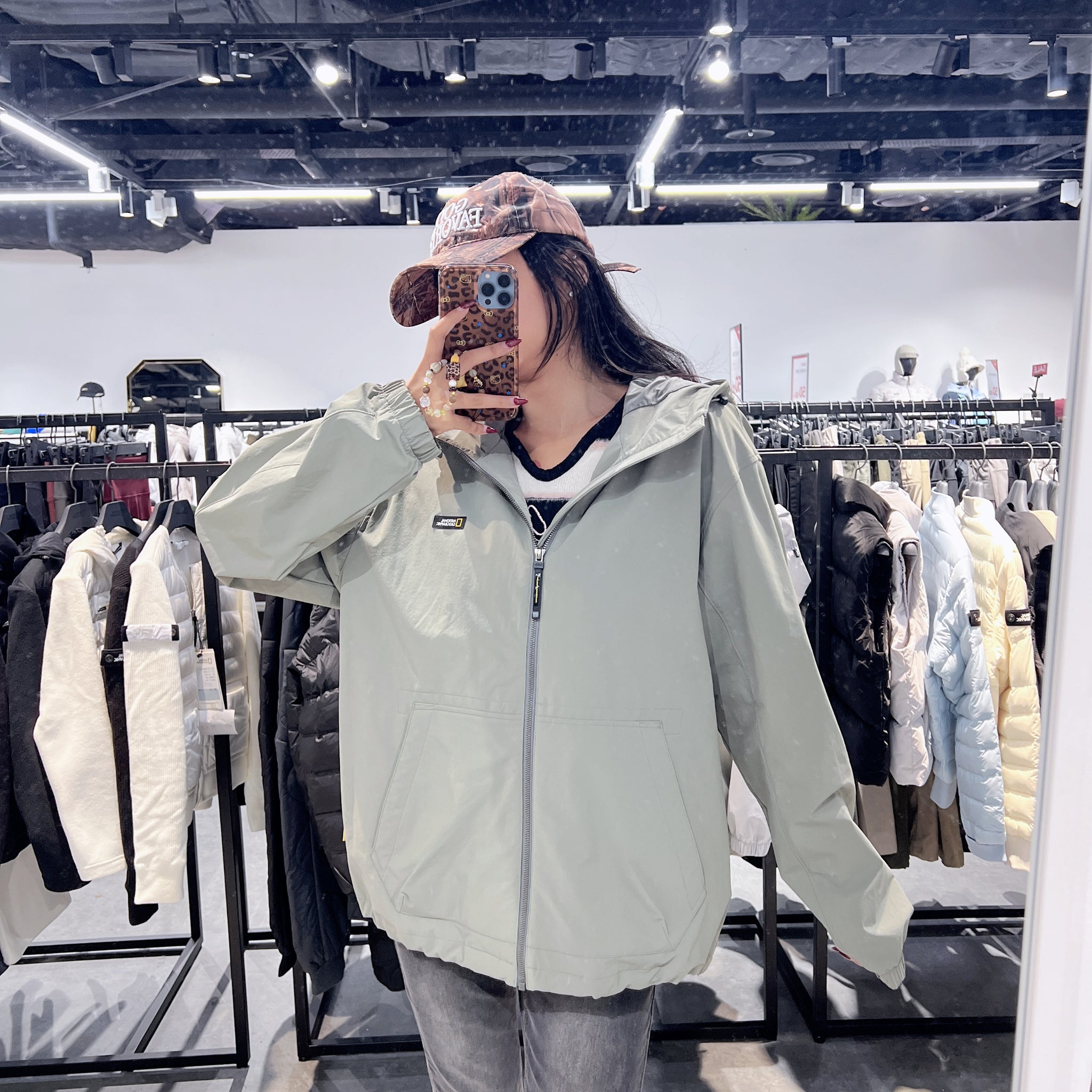 韓國 National Geographic Archelon Woven Stretch Training Hoodie Zip-Up【NG089】