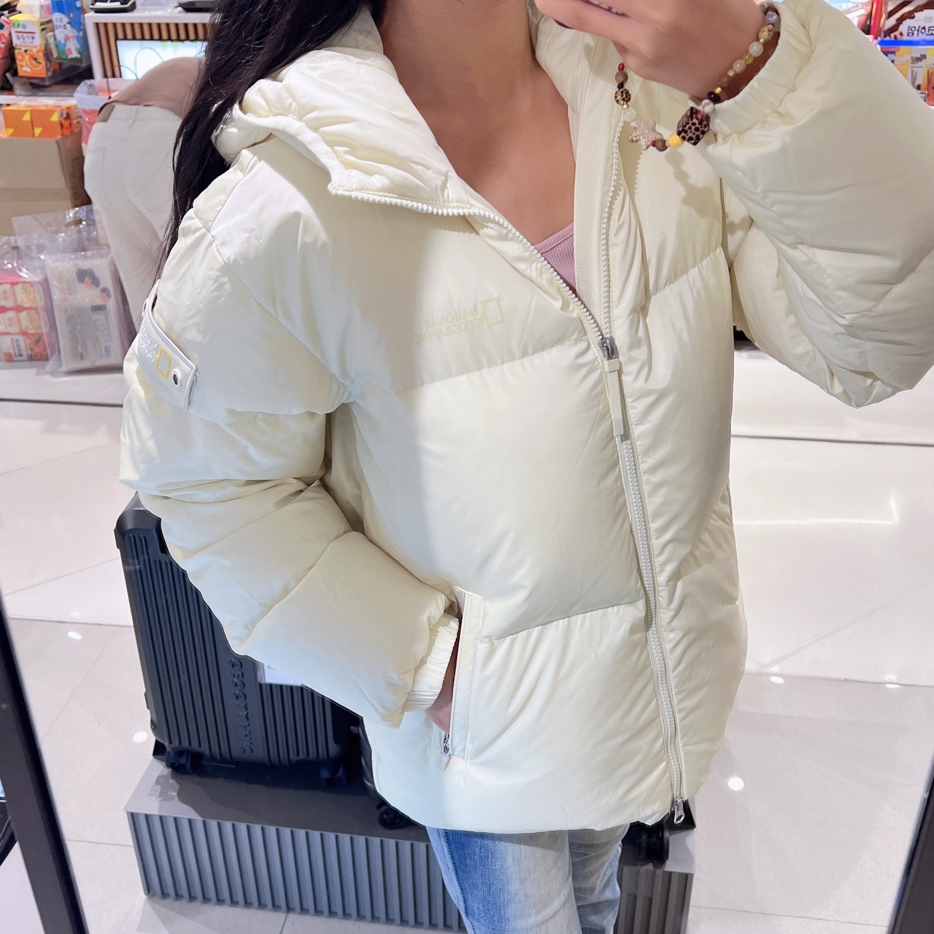 韓國 National Geographic Aira Hoodie Goose Down Jumper (鵝絨)【NG142】