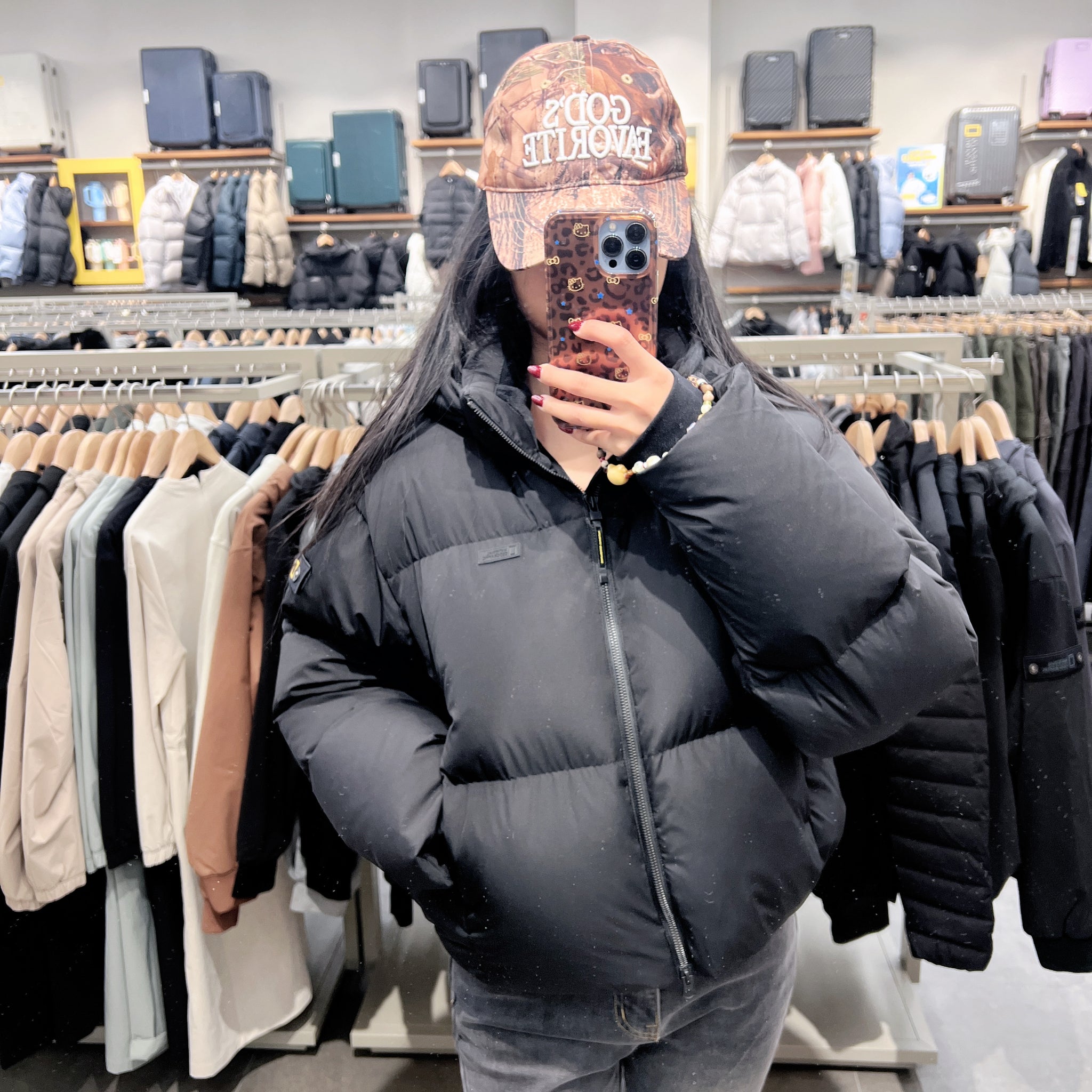 韓國 National Geographic Women's Cayman Short-Length Goose Down Hoodie (鵝絨)【NG224】