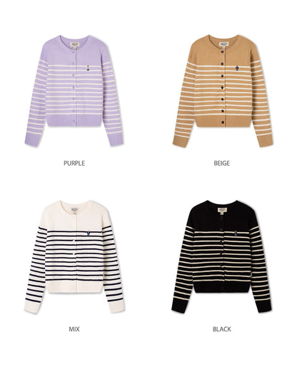 韓國 Who.A.U Steve R-neck Cardigan【WA228】