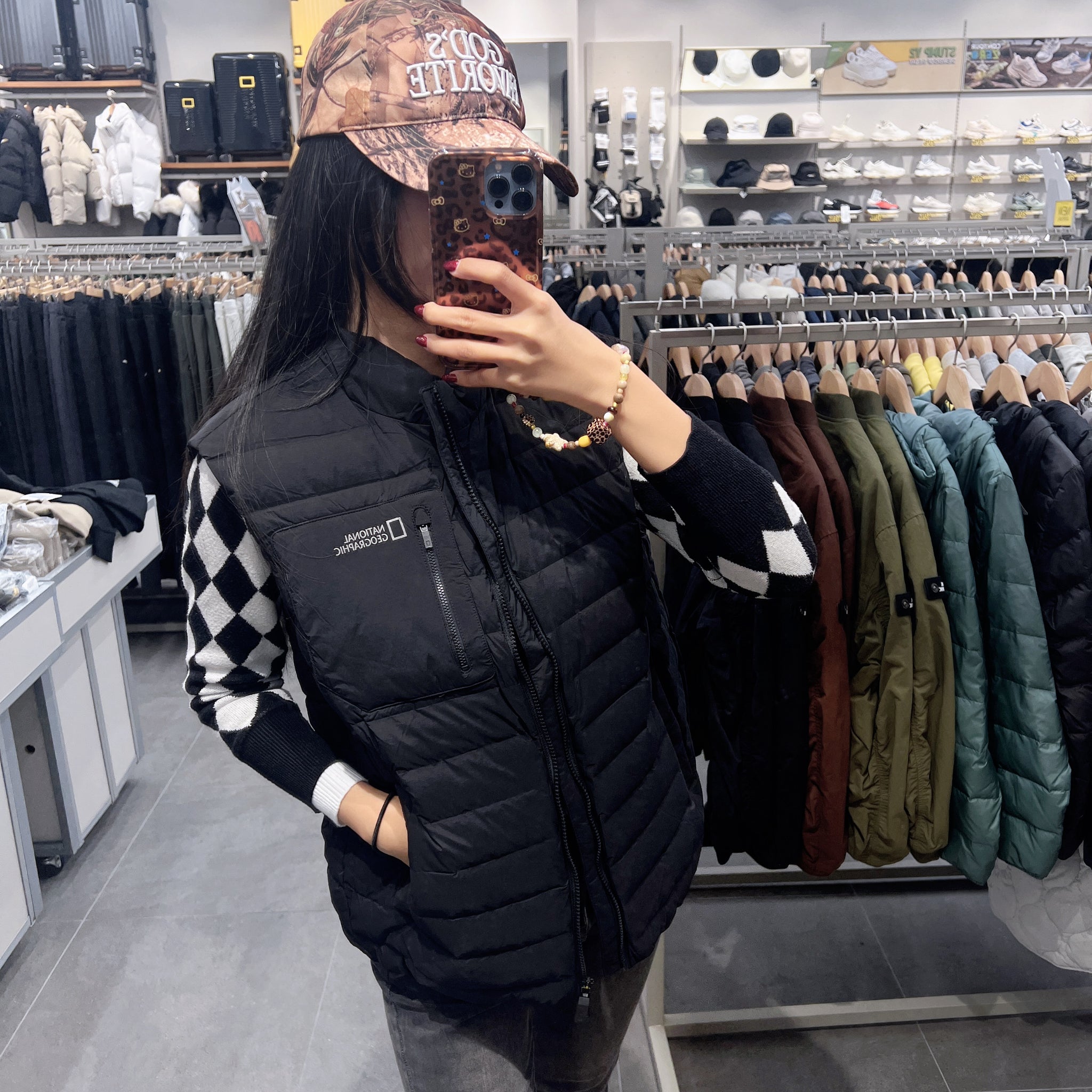 韓國 National Geographic Arctic High Neck Tube Goose Down Vest (鵝絨)【NG184】