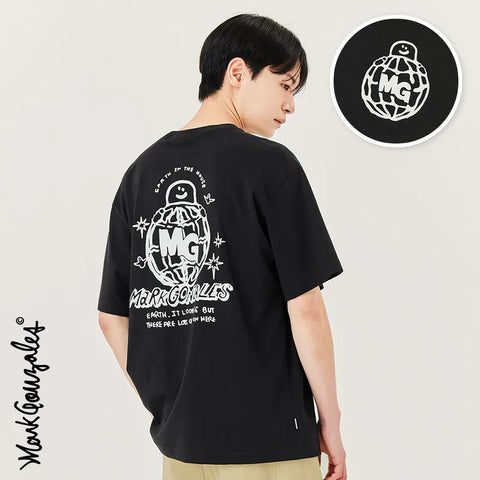 韓國 Mark Gonzales Earth Graphic Short Sleeve T-Shirt【MG056】