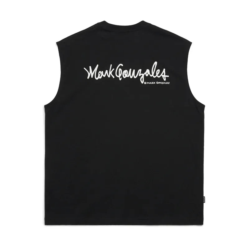 韓國 Mark Gonzales Unisex Logo Sleeveless Top【MG044】