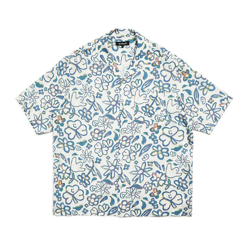 韓國 Mark Gonzales Angel Club Hawaiian Short Sleeve Shirt【MG063】
