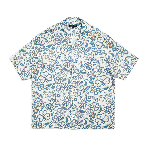 韓國 Mark Gonzales Angel Club Hawaiian Short Sleeve Shirt【MG063】