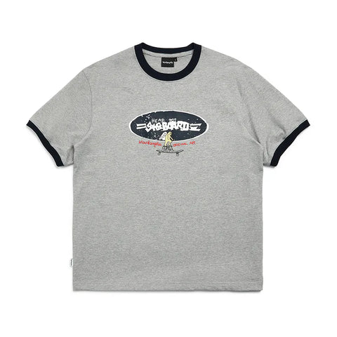 韓國 Mark Gonzales Logo Graphic Ringer Short Sleeve T-Shirt【MG071】