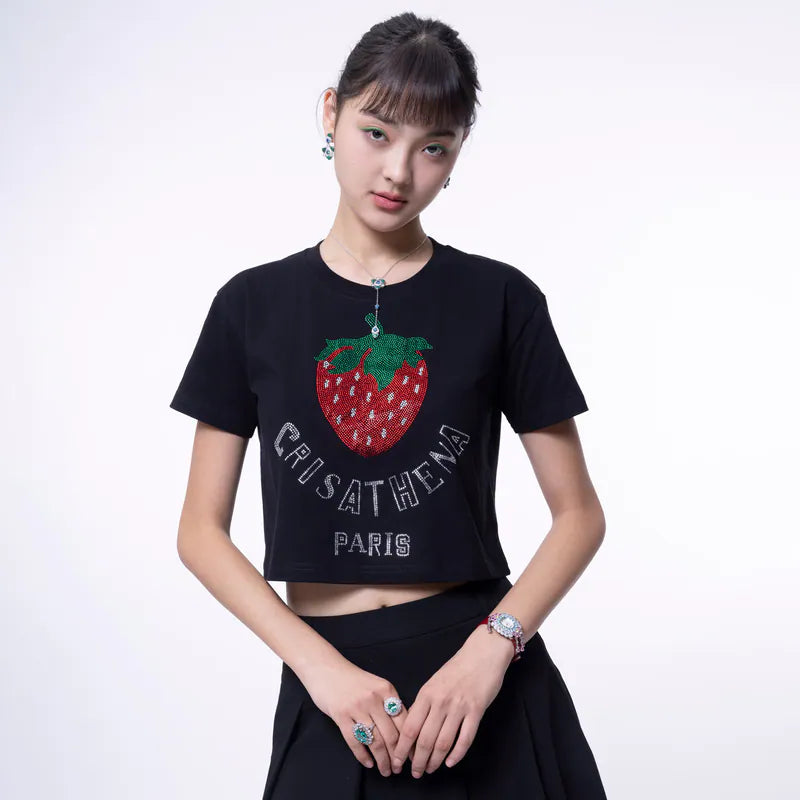 Crisathena Glam Strawberry T-shirt【SM206】