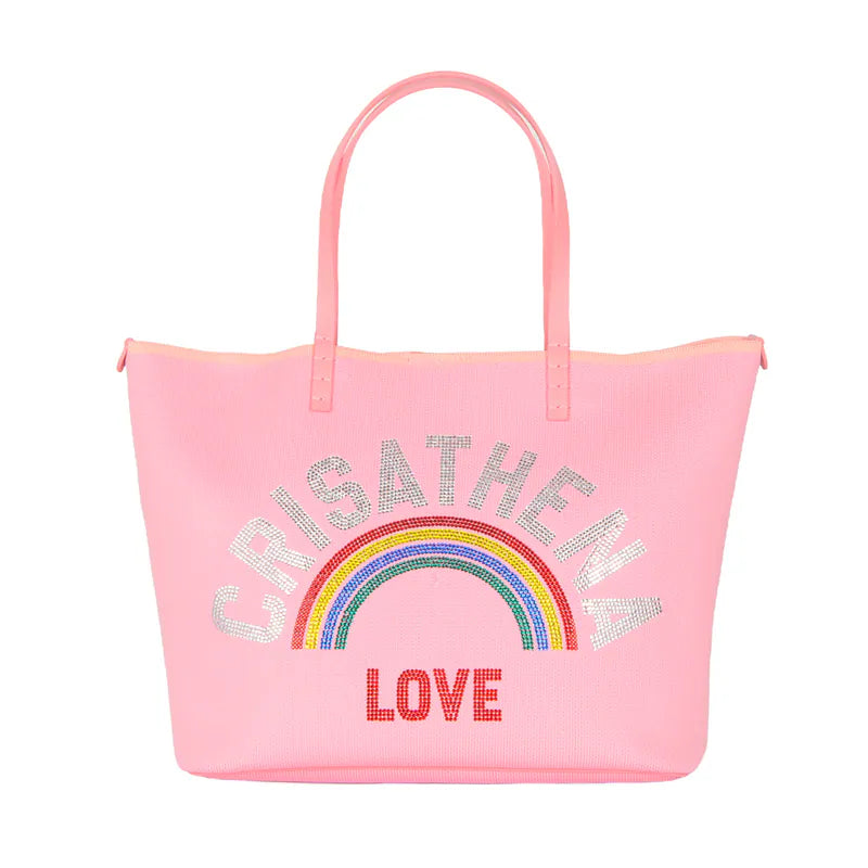 Crisathena Glam RainBow Love Middle Tote Bag【SM170】
