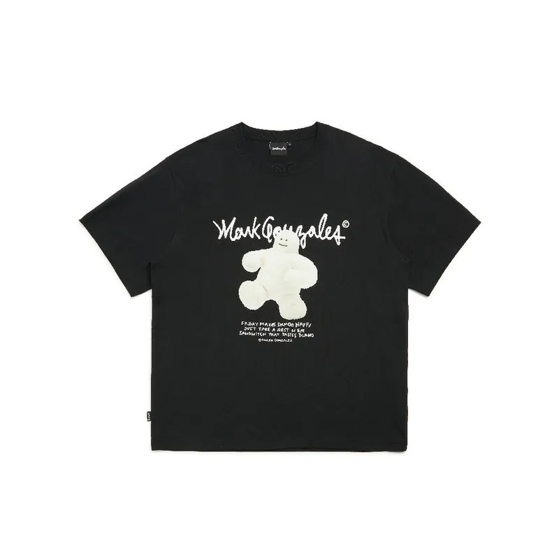 韓國 Mark Gonzales Shumu Happy Graphic Short Sleeve T-Shirt【MG095】