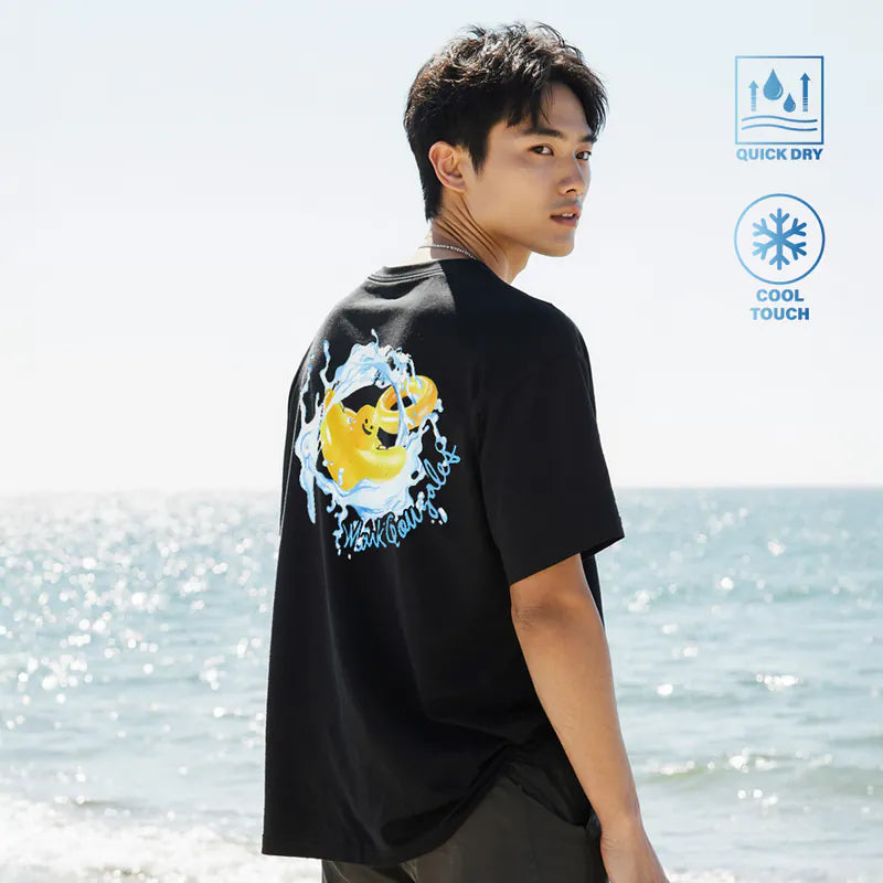 韓國 Mark Gonzales Surfer Angel Graphic Cool Cotton Short Sleeve T-Shirt【MG058】