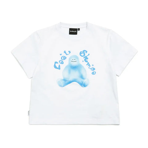 韓國 Mark Gonzales Cool Shmoo Graphic Women's Crop Cool Cotton Short Sleeve T-Shirt【MG069】