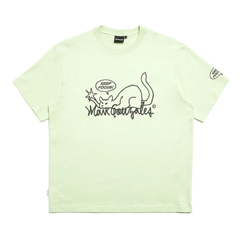 韓國 Mark Gonzales Neko Graphic Loose Fit Short Sleeve T-Shirt【MG093】