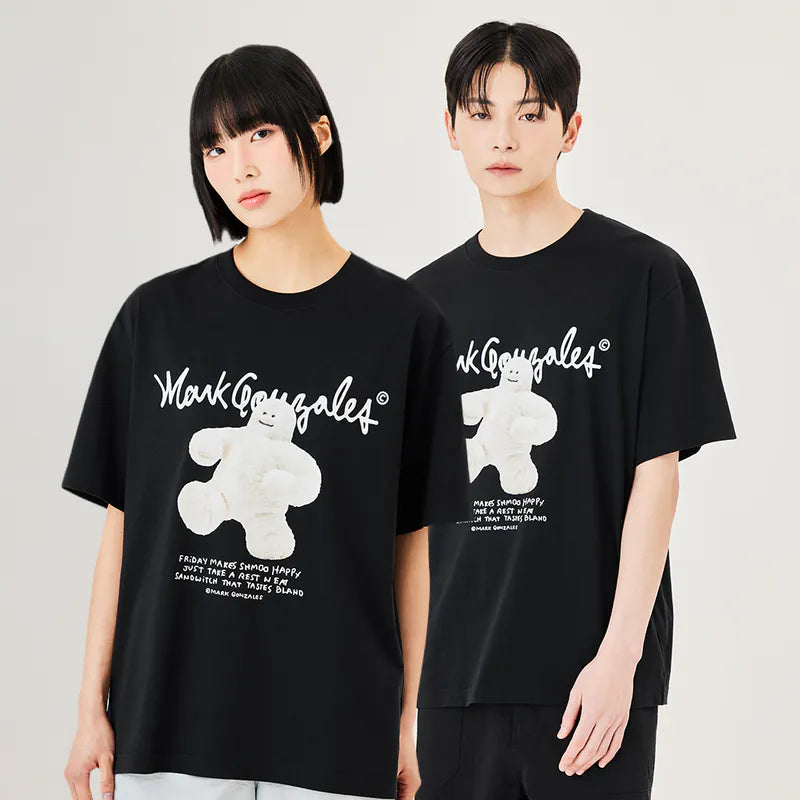 韓國 Mark Gonzales Shumu Happy Graphic Short Sleeve T-Shirt【MG095】
