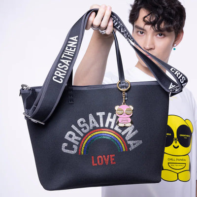Crisathena Glam RainBow Love Middle Tote Bag【SM170】