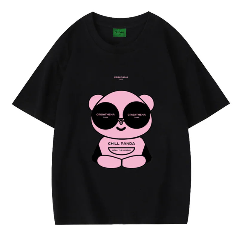 Crisathena X Chill Panda T-shirt【SM205】