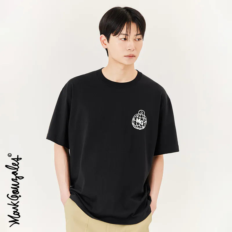 韓國 Mark Gonzales Earth Graphic Short Sleeve T-Shirt【MG056】