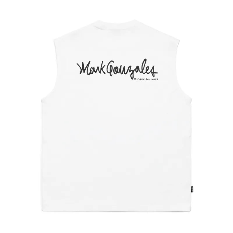 韓國 Mark Gonzales Unisex Logo Sleeveless Top【MG044】