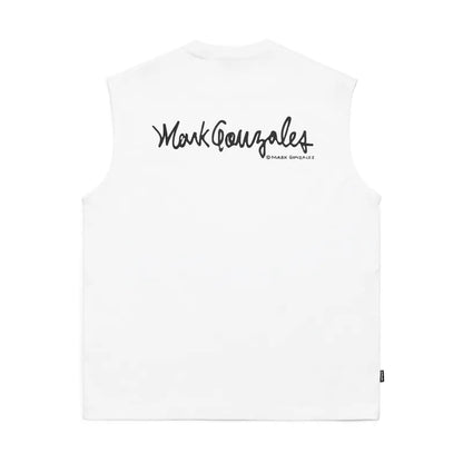 韓國 Mark Gonzales Unisex Logo Sleeveless Top【MG044】