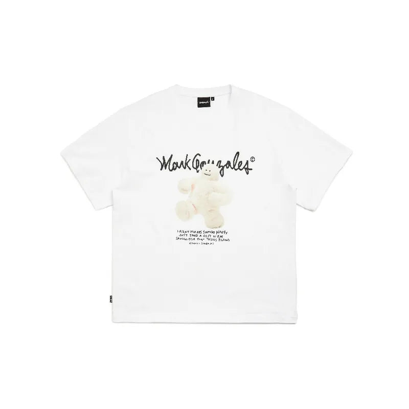 韓國 Mark Gonzales Shumu Happy Graphic Short Sleeve T-Shirt【MG095】