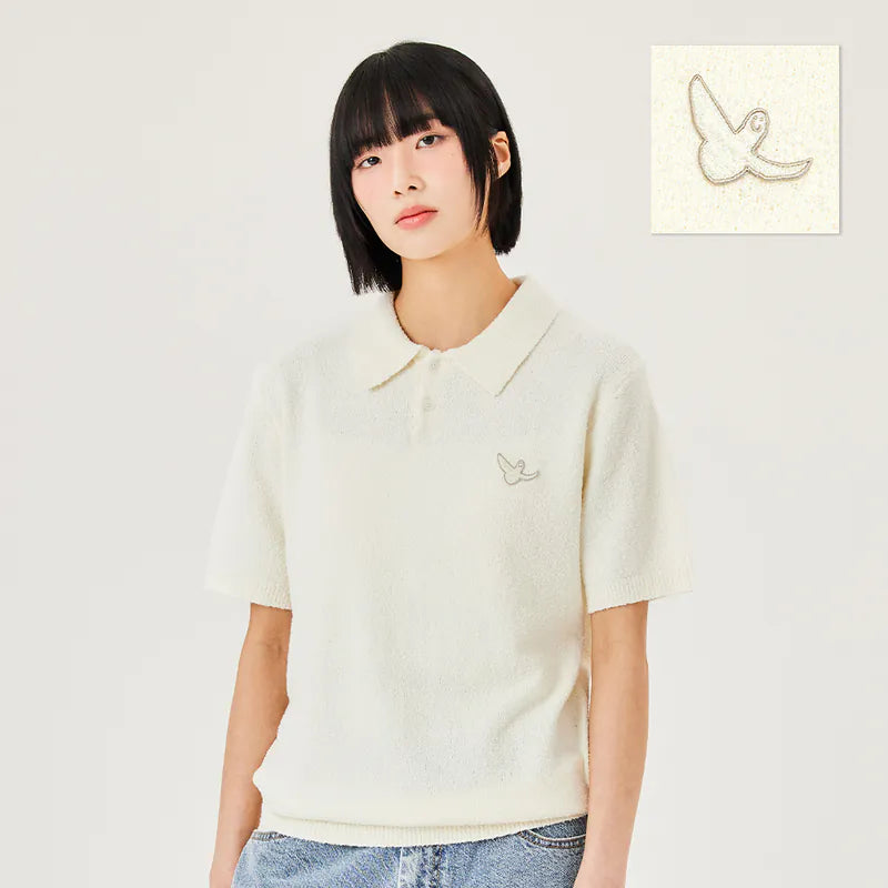 韓國 Mark Gonzales Angel Summer Polo Knit Top【MG081】