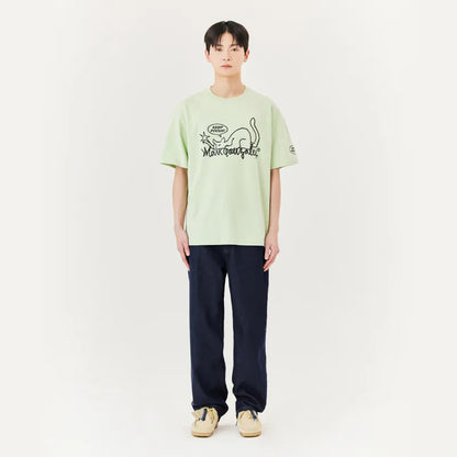 韓國 Mark Gonzales Angel Raw Straight Denim Pants【MG066】
