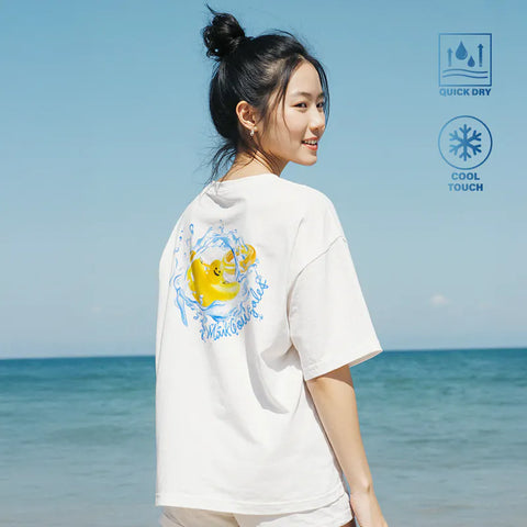 韓國 Mark Gonzales Surfer Angel Graphic Cool Cotton Short Sleeve T-Shirt【MG058】