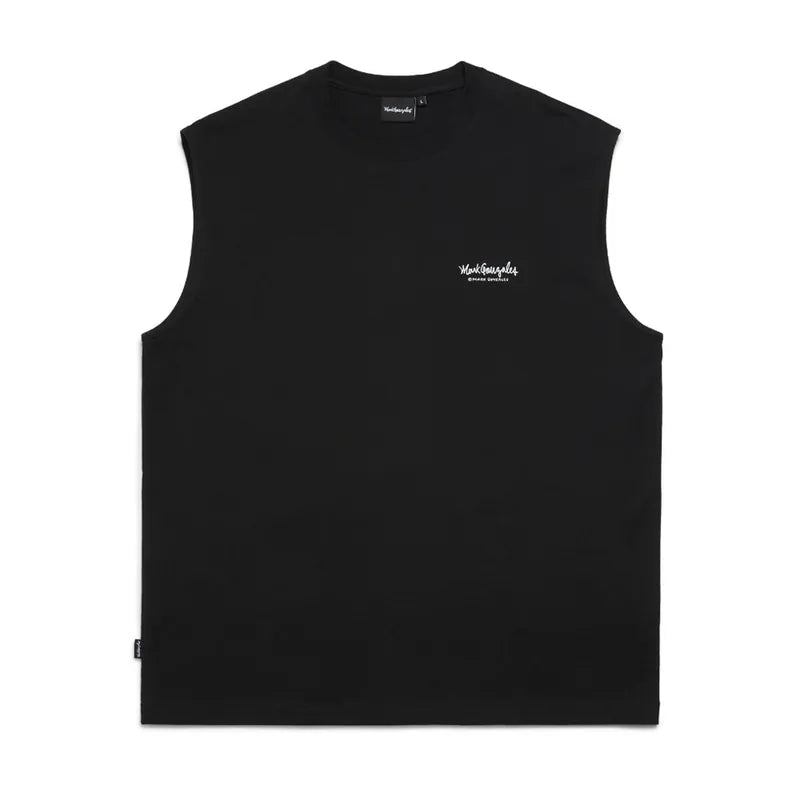 韓國 Mark Gonzales Unisex Logo Sleeveless Top【MG044】
