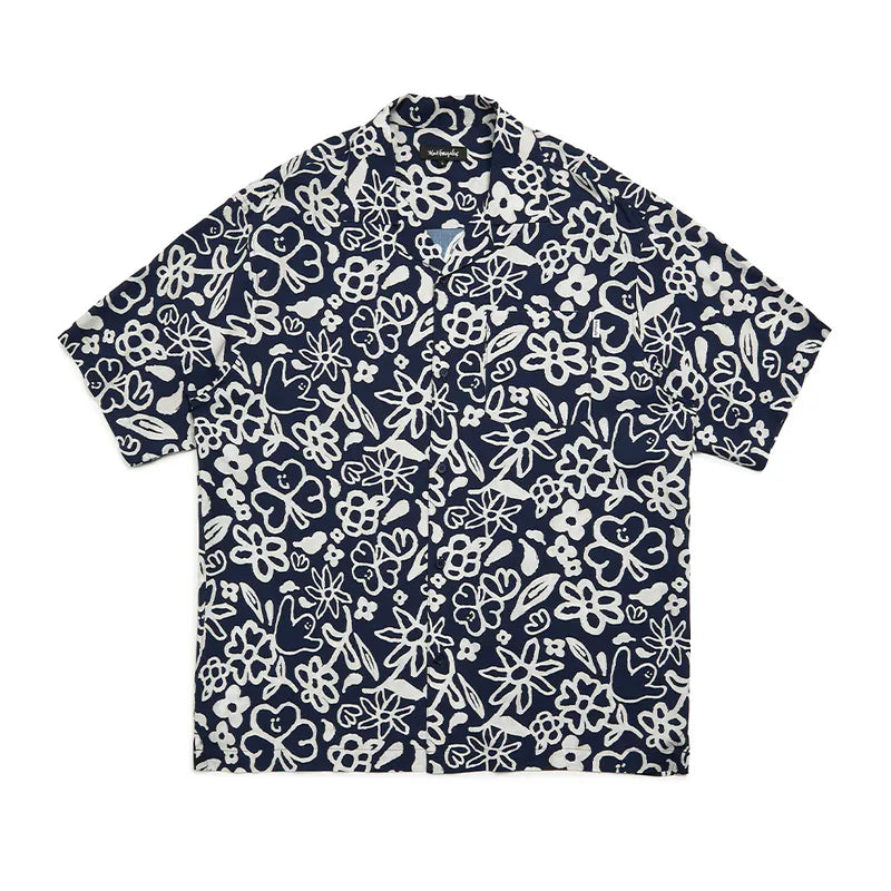 韓國 Mark Gonzales Angel Club Hawaiian Short Sleeve Shirt【MG063】