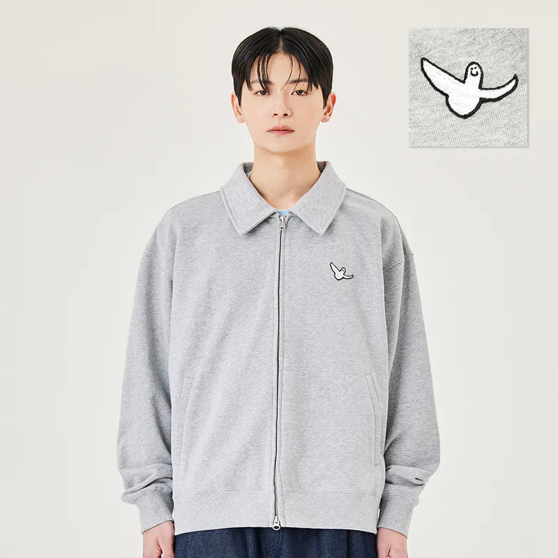 韓國 Mark Gonzales Angel Collar Sweat Zip-Up Jacket【MG104】
