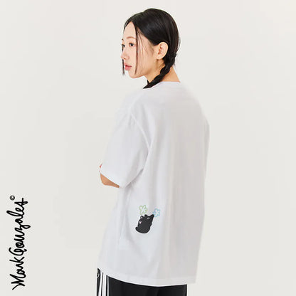 韓國 Mark Gonzales Neko Angel Graphic Short Sleeve T-Shirt【MG041】