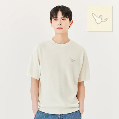 韓國 Mark Gonzales Angel Summer Short Sleeve Knit Top【MG080】