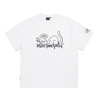 韓國 Mark Gonzales Neko Graphic Loose Fit Short Sleeve T-Shirt【MG093】