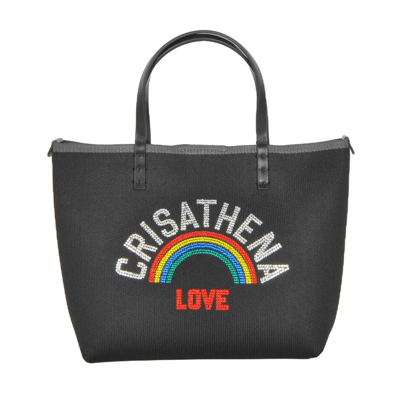 Crisathena Glam RainBow Love Small Tote Bag【SM171】