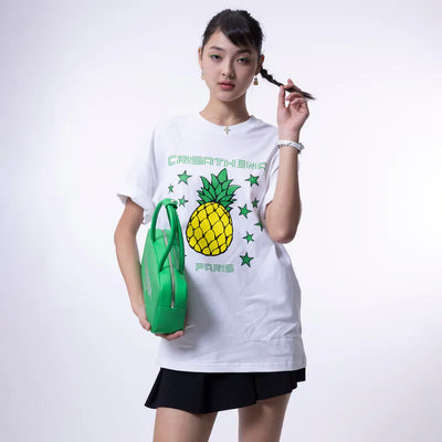 Crisathena Pineapple T-shirt【SM197】