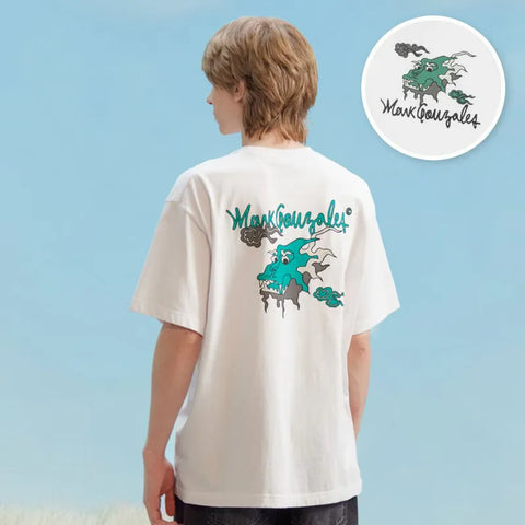 韓國 Mark Gonzales Dragon Graphic T-Shirt【MG106】