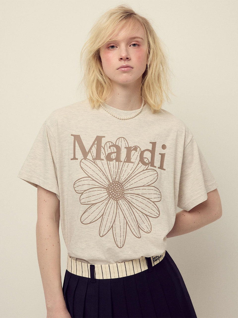 韓國 Mardi Mercredi TSHIRT FLOWERMARDI【MM032】