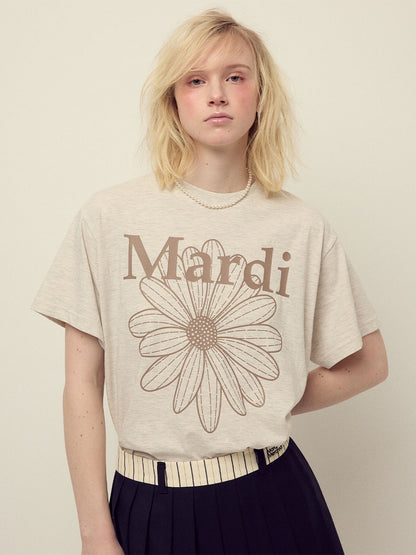 韓國 Mardi Mercredi TSHIRT FLOWERMARDI【MM032】