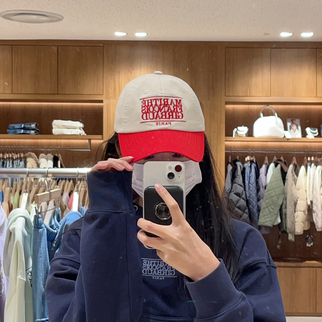 韓國 Marithe Francois Girbaud Classic Logo Gpanel Color Block Cap 【MF279】