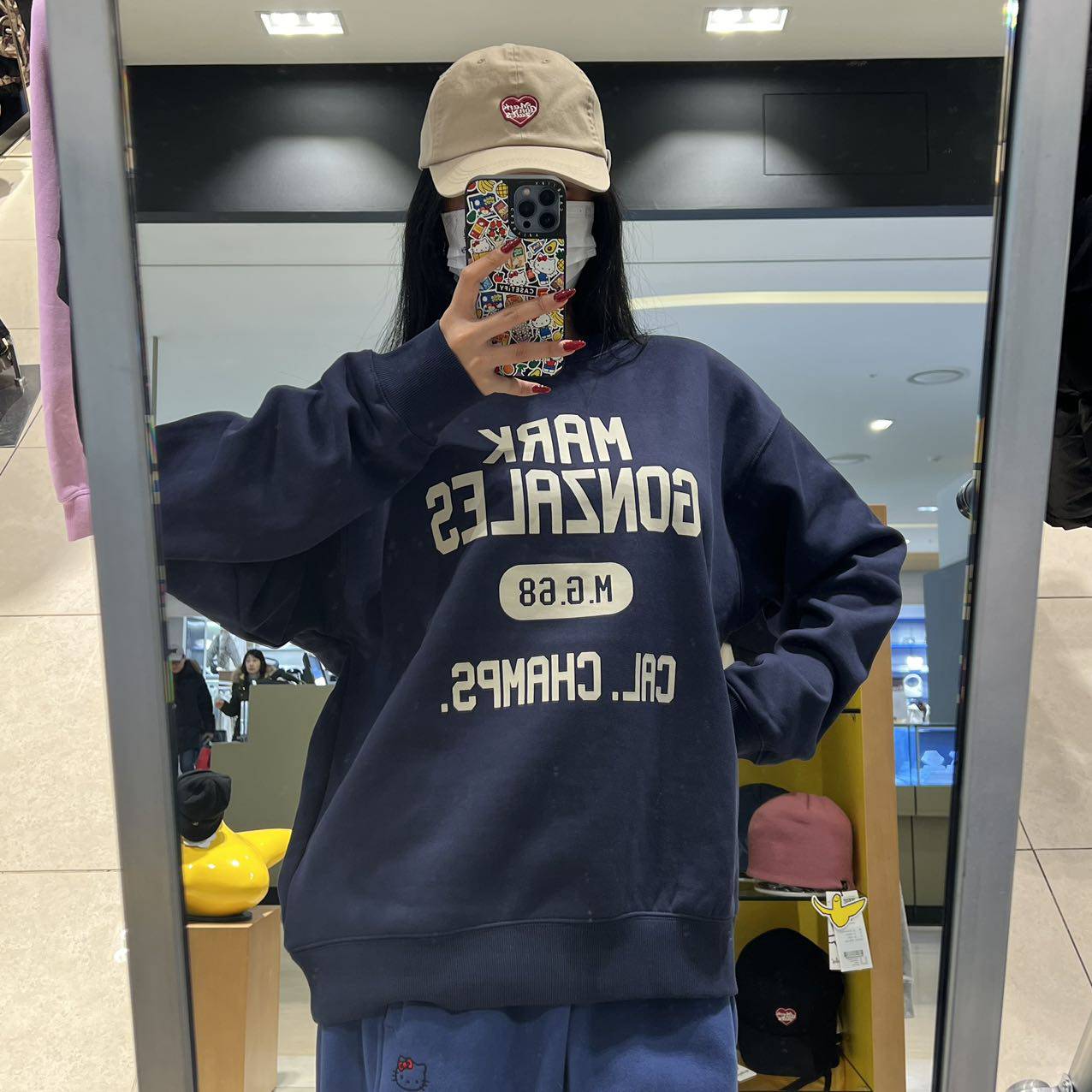 韓國 Mark Gonzales UNIVERSITY Graphic Sweatshirt【MG020】 - STT Mall HK 靚太網購