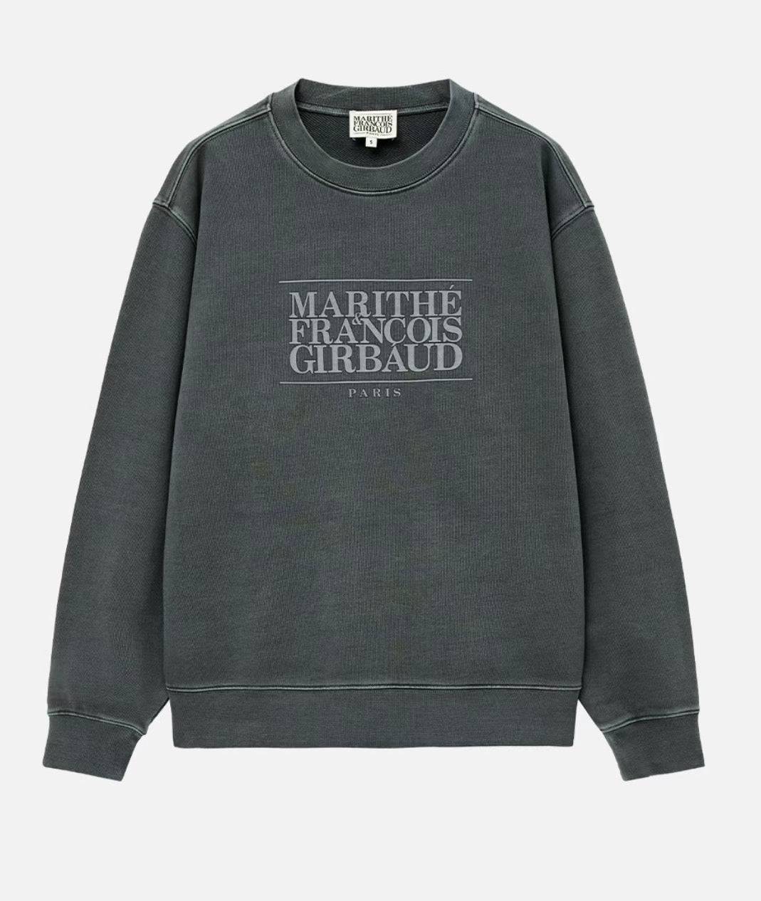 韓國 Marithe Francois Girbaud CLASSIC LOGO DYEING SWEATSHIRT【MF112】 - STT Mall HK 靚太網購