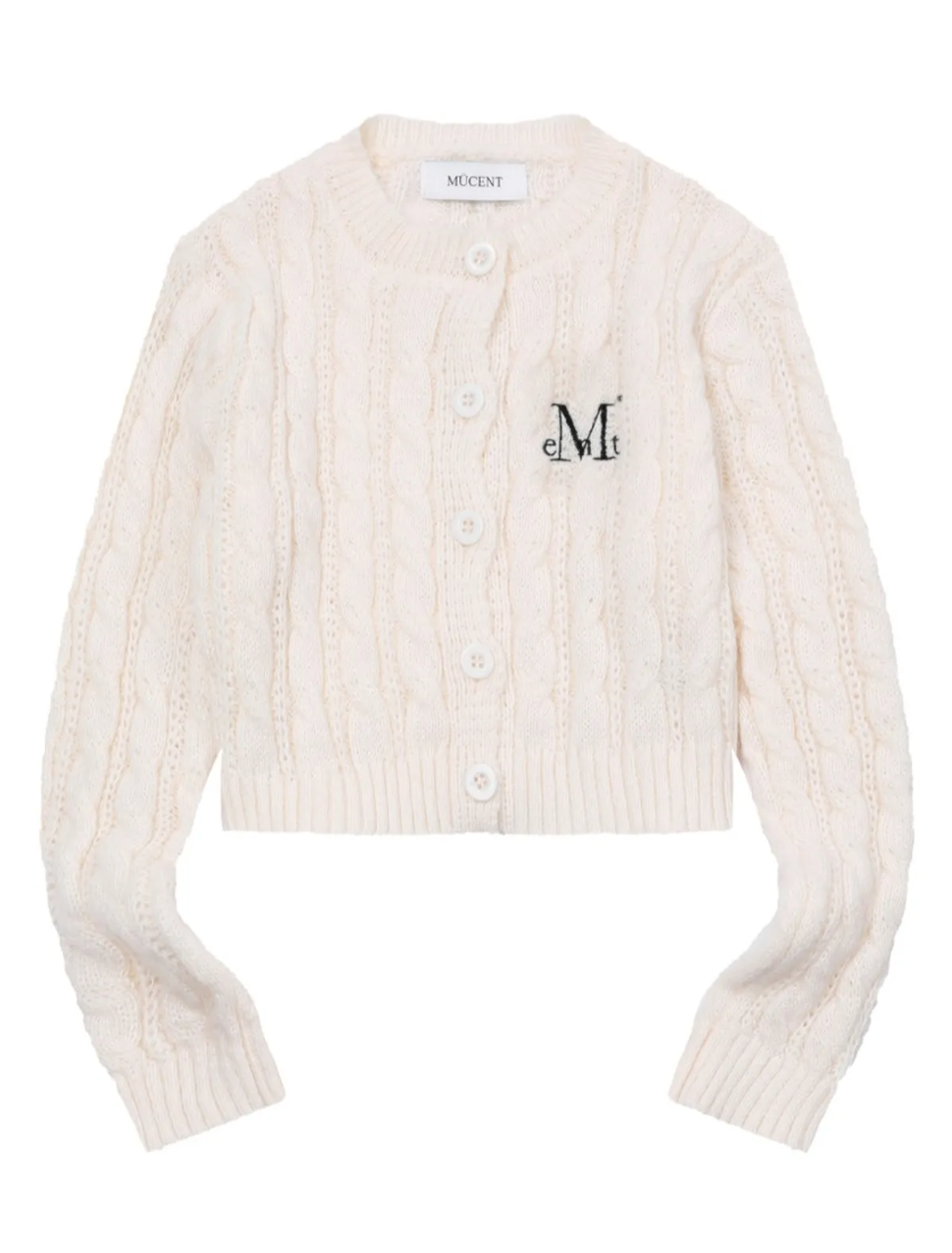 韓國 Mucent Vester Crop R-Neck Knit Cardigan【MU185】