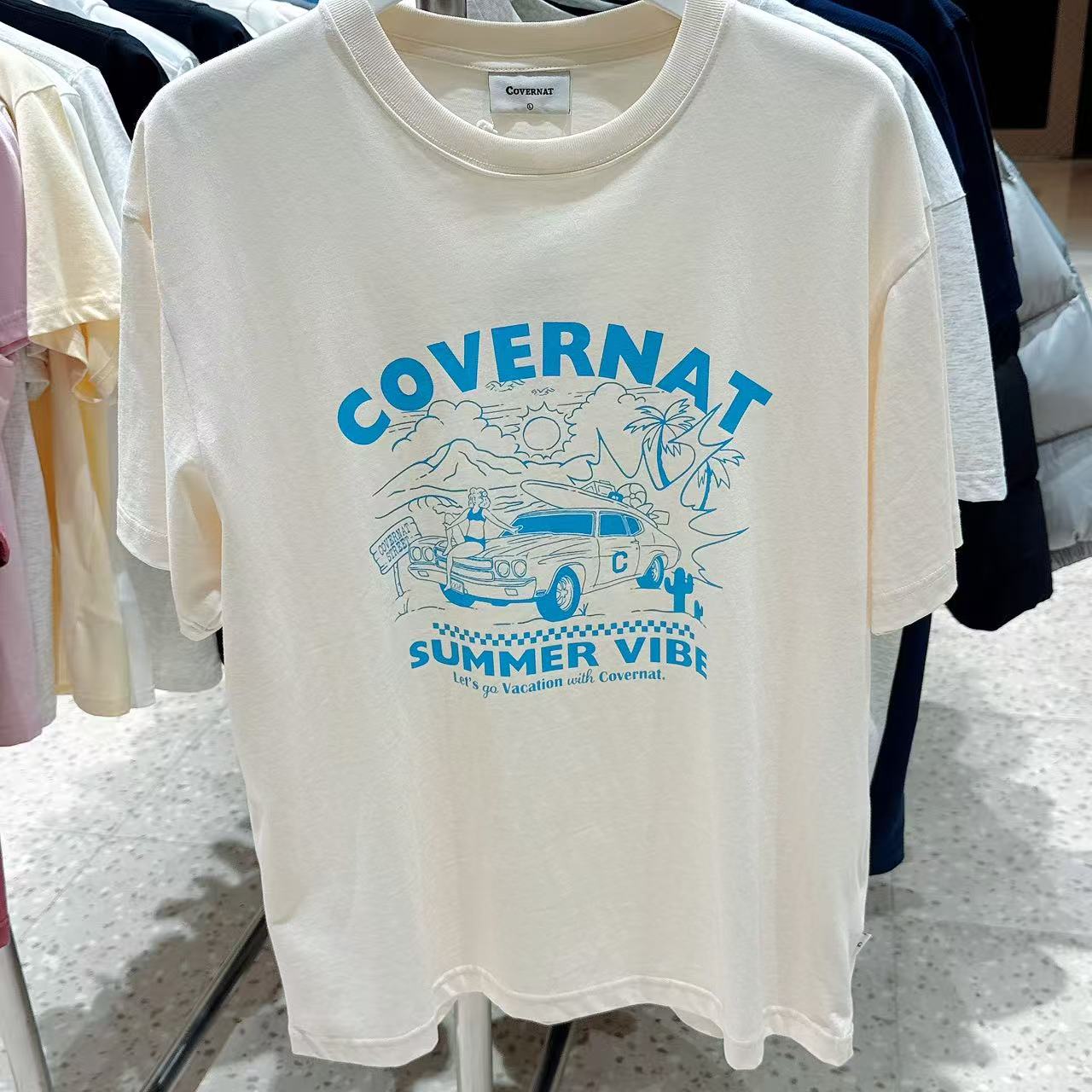 韓國 Covernat Volume Car Graphic T-Shirt【CO059】