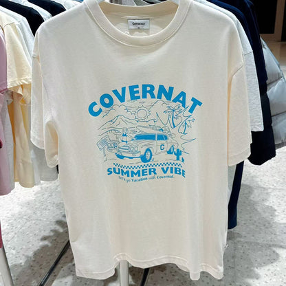 韓國 Covernat Volume Car Graphic T-Shirt【CO059】