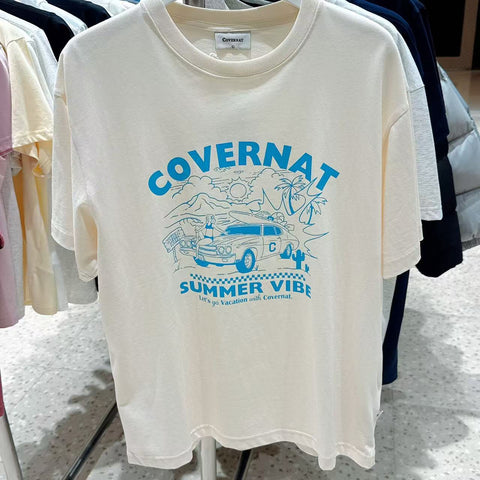 韓國 Covernat Volume Car Graphic T-Shirt【CO059】