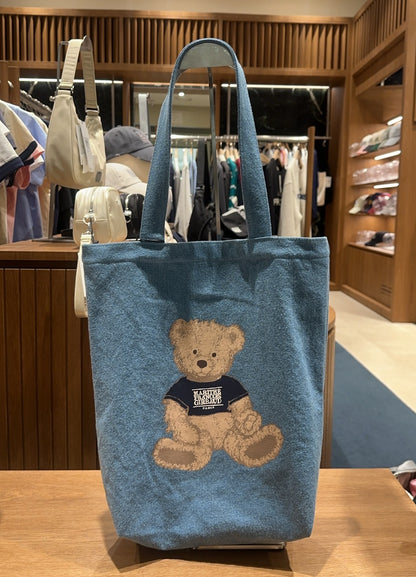 韓國 Marithe Francois Girbaud DOODLE BEAR ECO BAG【MF416】