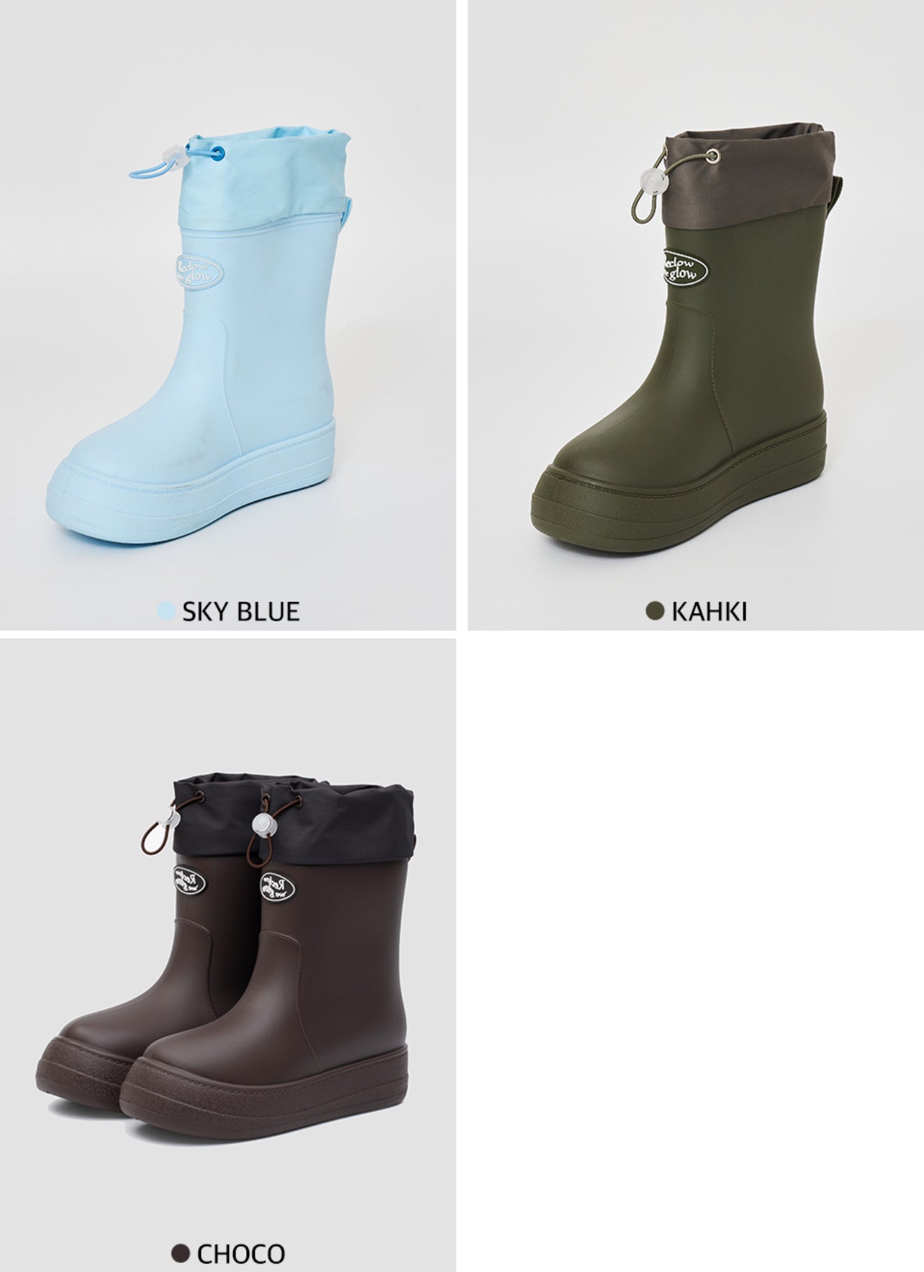 韓國 Reclow RC Re-Rain Shirring Boots【RW023】