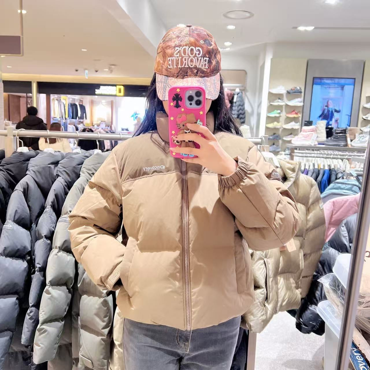 韓國 Discovery Women's Bansley Down Crop Short Padding (鴨絨)【DY216】